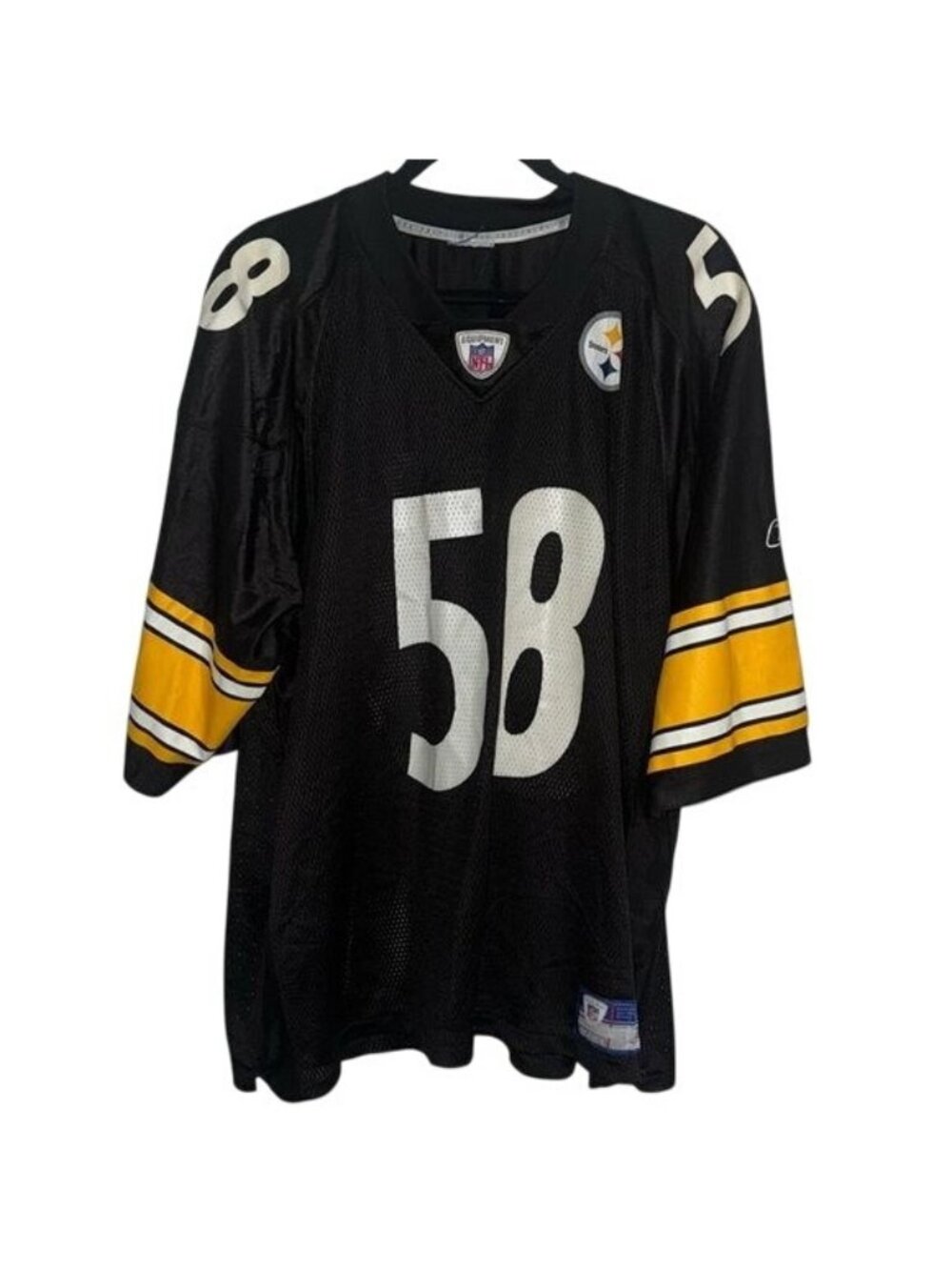 Reebok NFL Steelers Escandon Jersey 58 XXL Black/Yellow